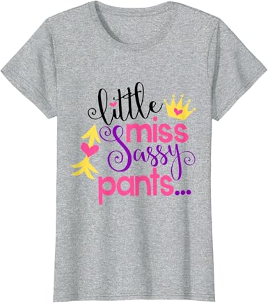Little miss sassy pants t shirt Clearance