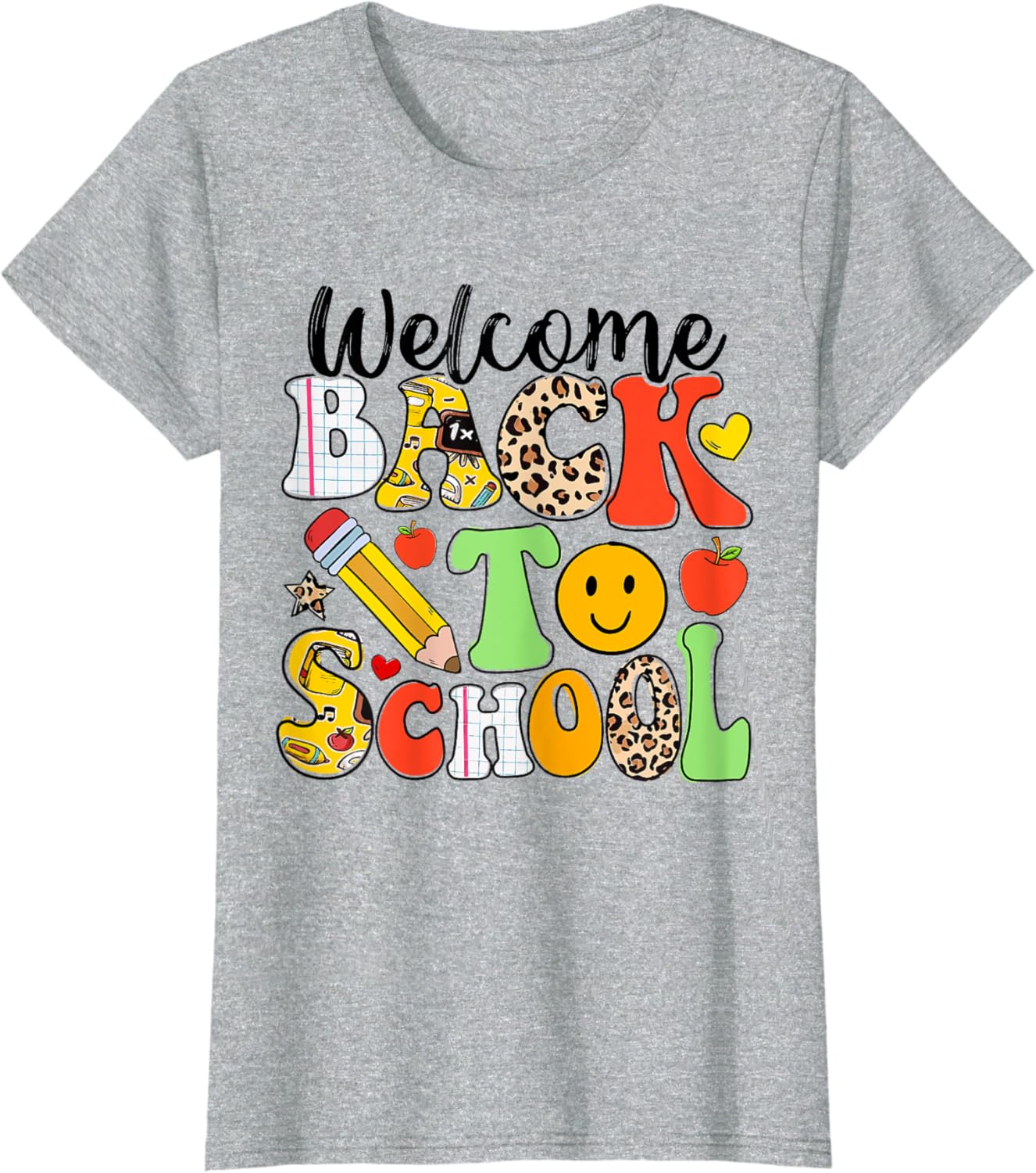 Groovy Teacher Vibes Elementary Retro Welcome Back To School T-Shirt