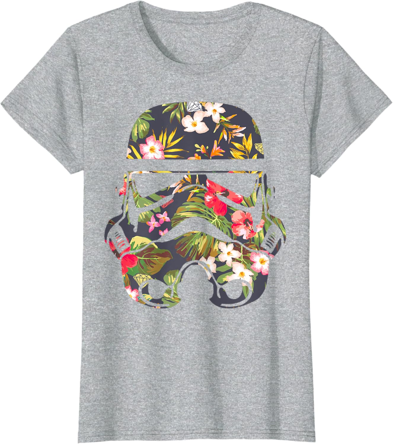 Star Wars Tropical Stormtrooper Floral Print T-Shirt C1: Clothing