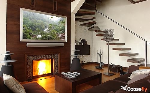 chuva de montanhas grátis, sente-se, relaxe e toque durante as férias de natal na sua TV HDR 8k 4k e