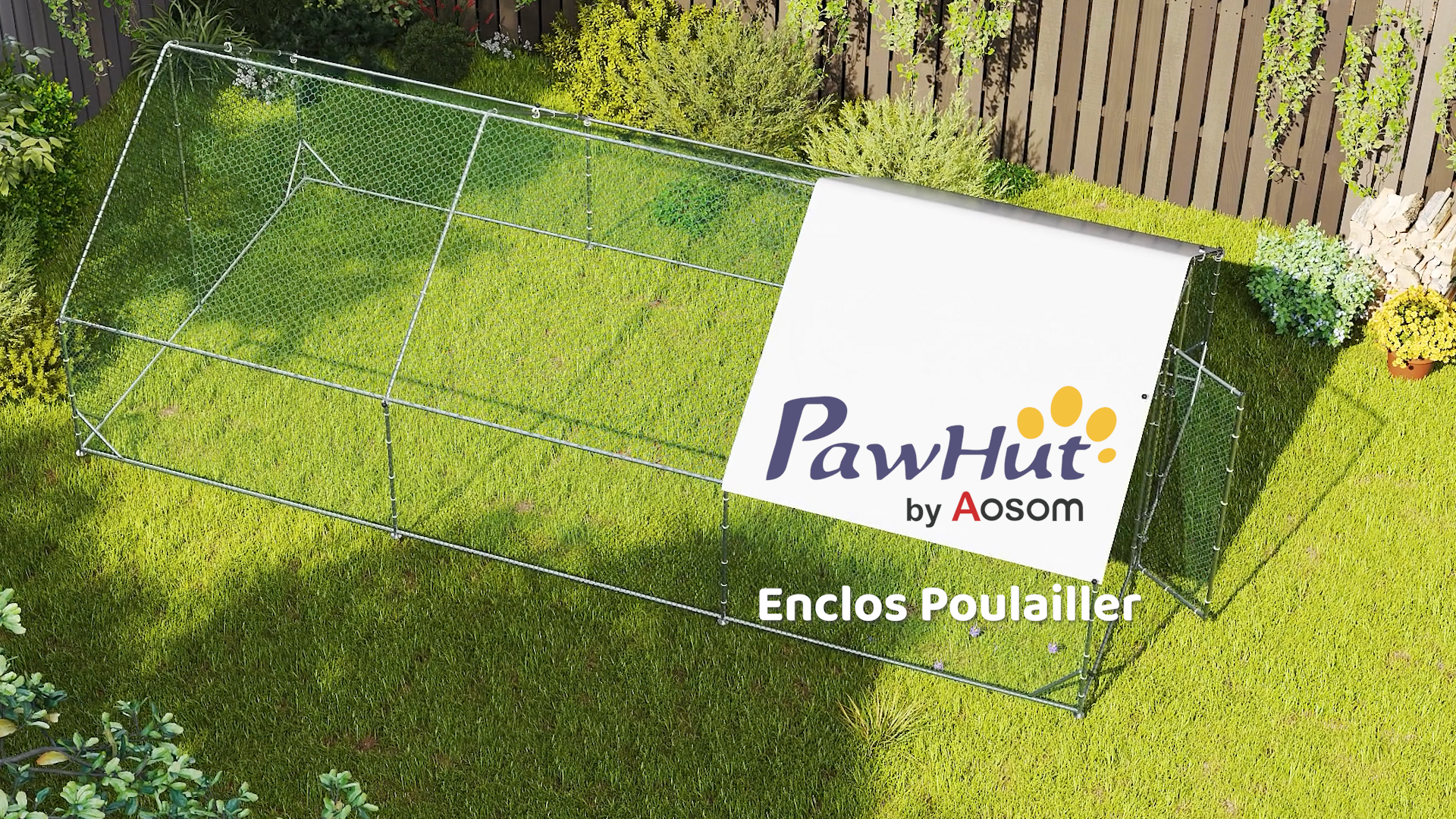 Grand poulailler en métal, enclos pour poules sans rendez-vous pour jardin avec couverture étanche, cage à volaille extérieure en forme de flèche pour utilisation à la ferme, grand espace de 2 Grand poulailler en métal, enclos pour poules sans rendez-vous pour jardin avec couverture étanche, cage à volaille extérieure en forme de flèche pour utilisation à la ferme, grand espace de 2