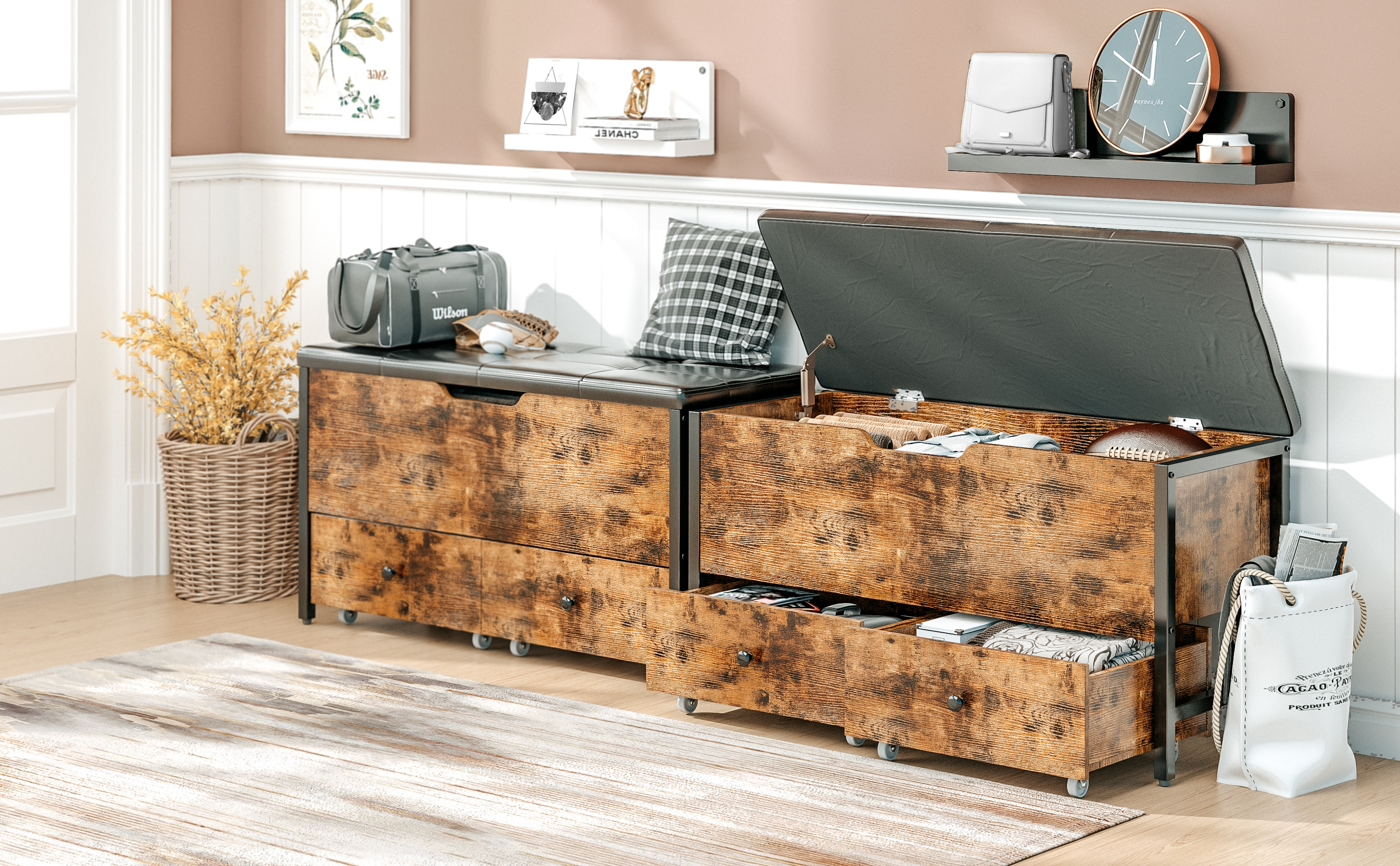 家具 cabinet bench Amazon.com: ZENY Lift Top Storage Cabinet Bench, Wooden