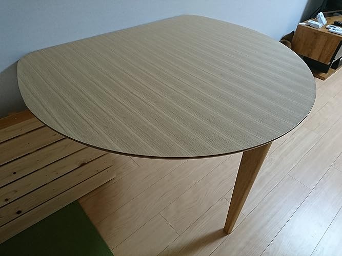 Amazon｜岩附 ダイニングテーブル 丸テーブル 幅80cm 2人用 木製 白 丸