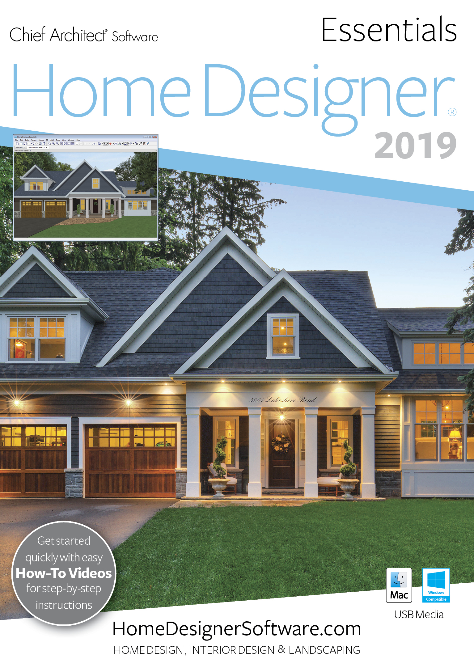 Home Designer Essentials 2019 - PC Download [Téléchargement]