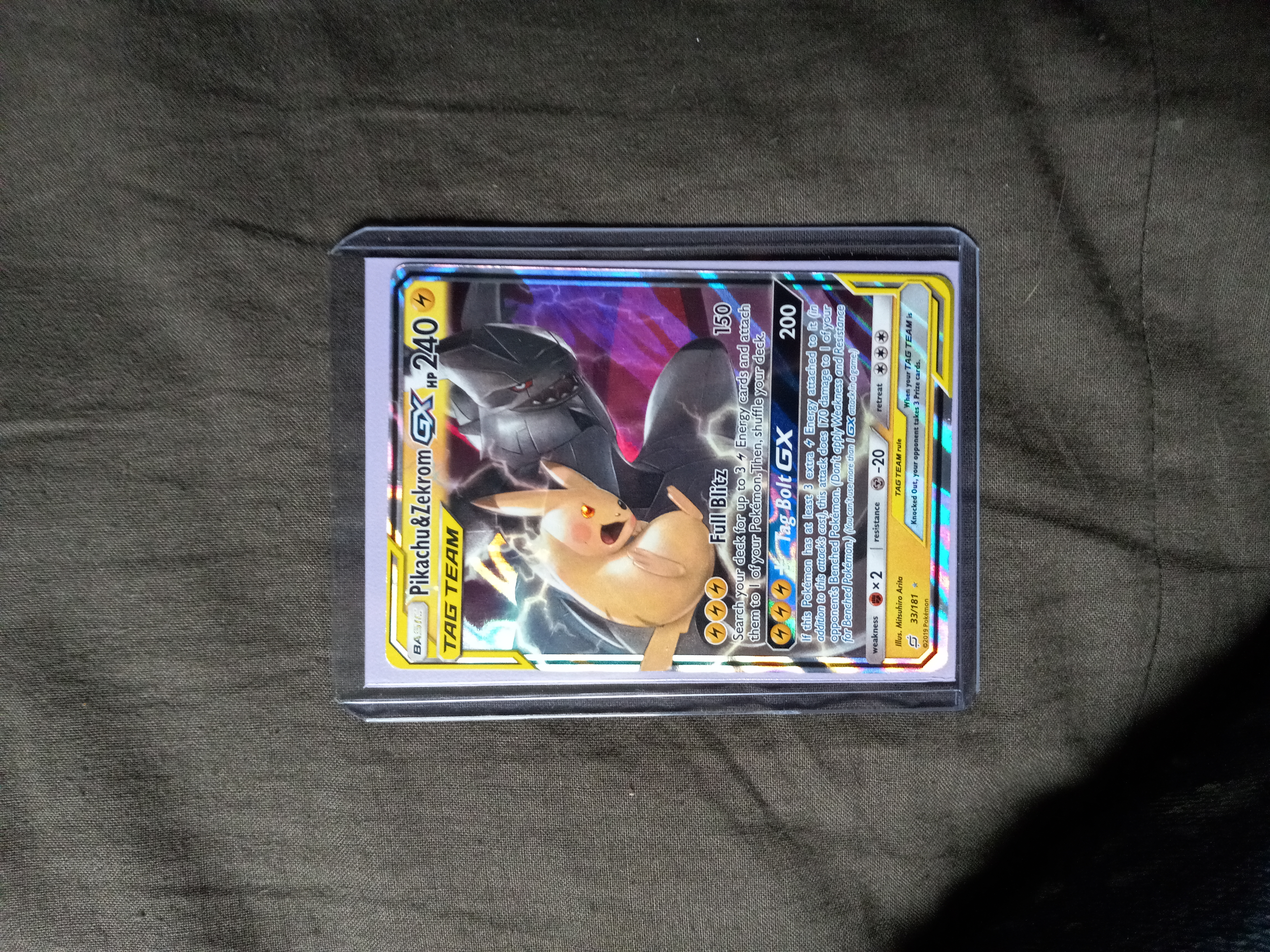 Buy Pikachu & Zekrom GX - 33/181 - Ultra Rare at Ubuy Italy