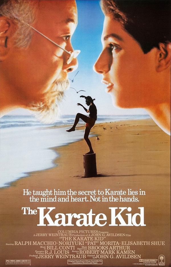 Movie poster for THE KARATE KID (UA rated)