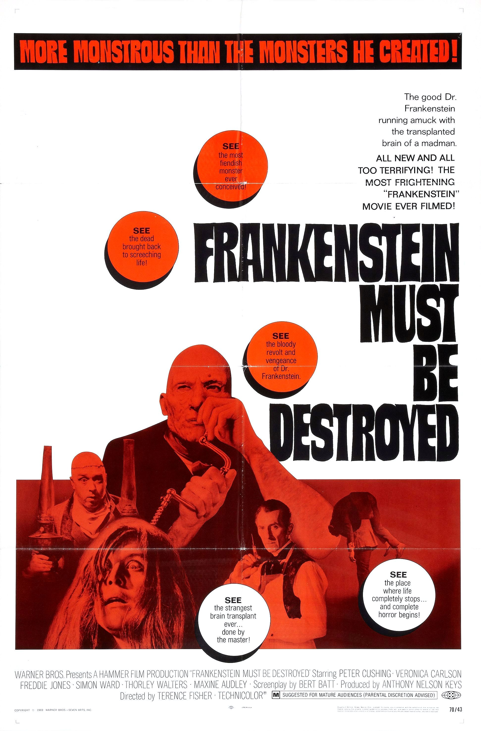 Frankenstein Must Be Destroyed (1969) - IMDb