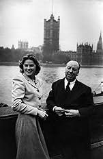 Ingrid Bergman and Alfred Hitchcock in Under Capricorn (1949)