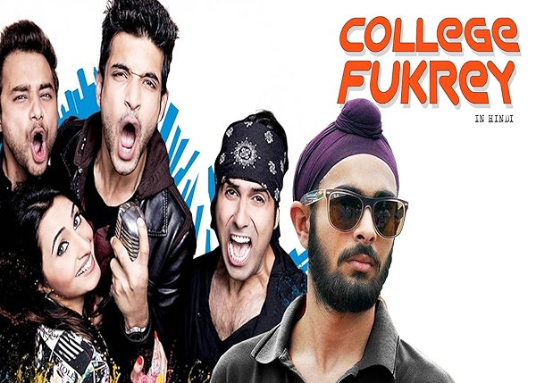 Movie poster for COLLEGE FUKREY (UA rated)
