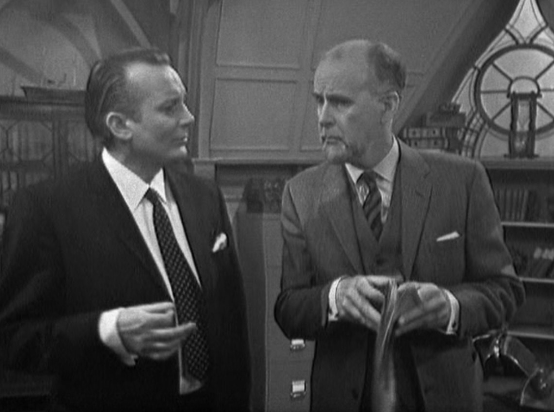 Denholm Elliott and Richard Vernon in Vendetta (1966)