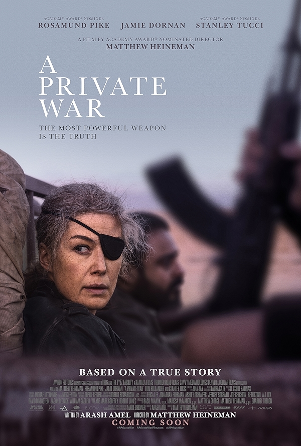 Movie poster for A PRIVATE WAR (UA rated)