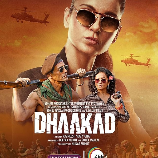 Movie poster for DHAAKAD (UA rated)