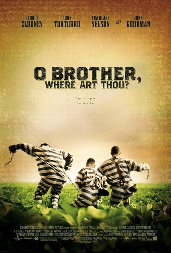 Movie poster for O BROTHER, WHERE ART THOU (UA rated)