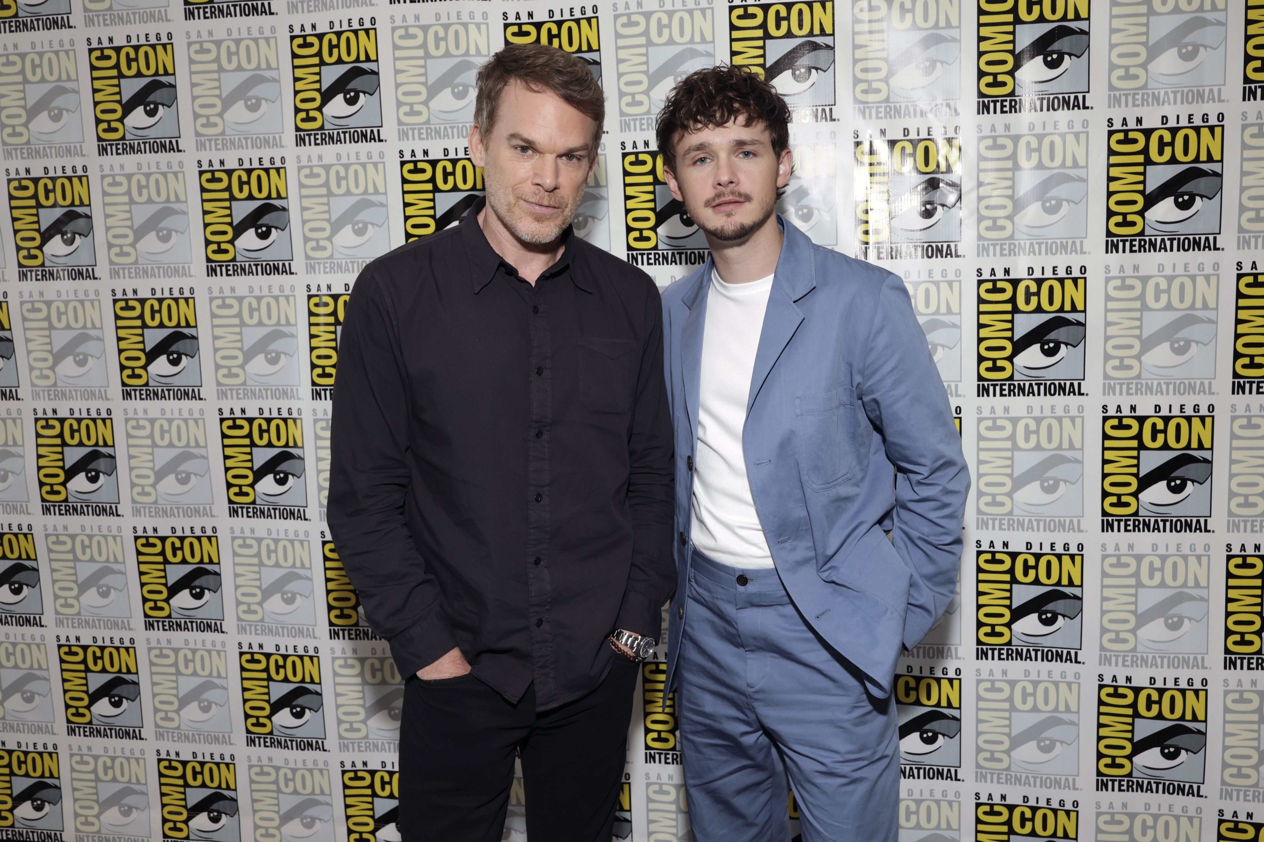 Michael C. Hall and Jack Alcott at an event for Dexter : Résurrection (2025)