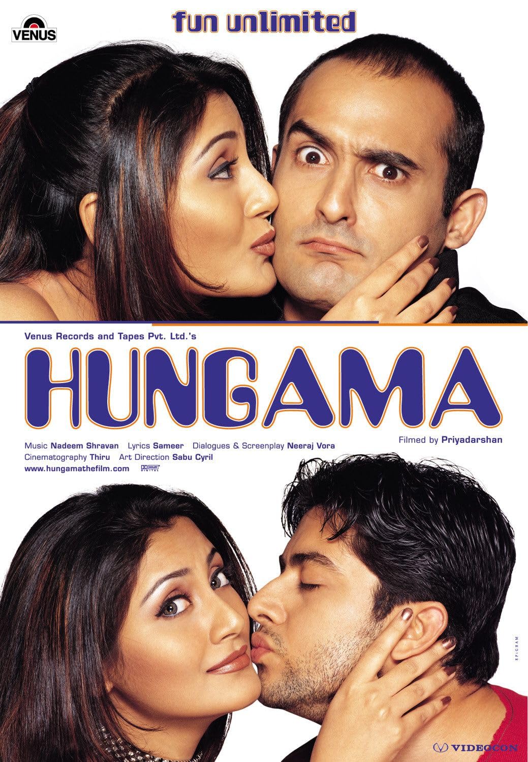  Hungama (2003) Hindi 720p HEVC HDRip x265 AAC ESubs Full Bollywood Movie [850MB] Full Movie Download