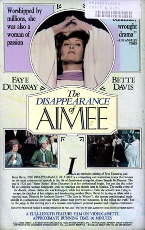 The Disappearance of Aimee Poster
