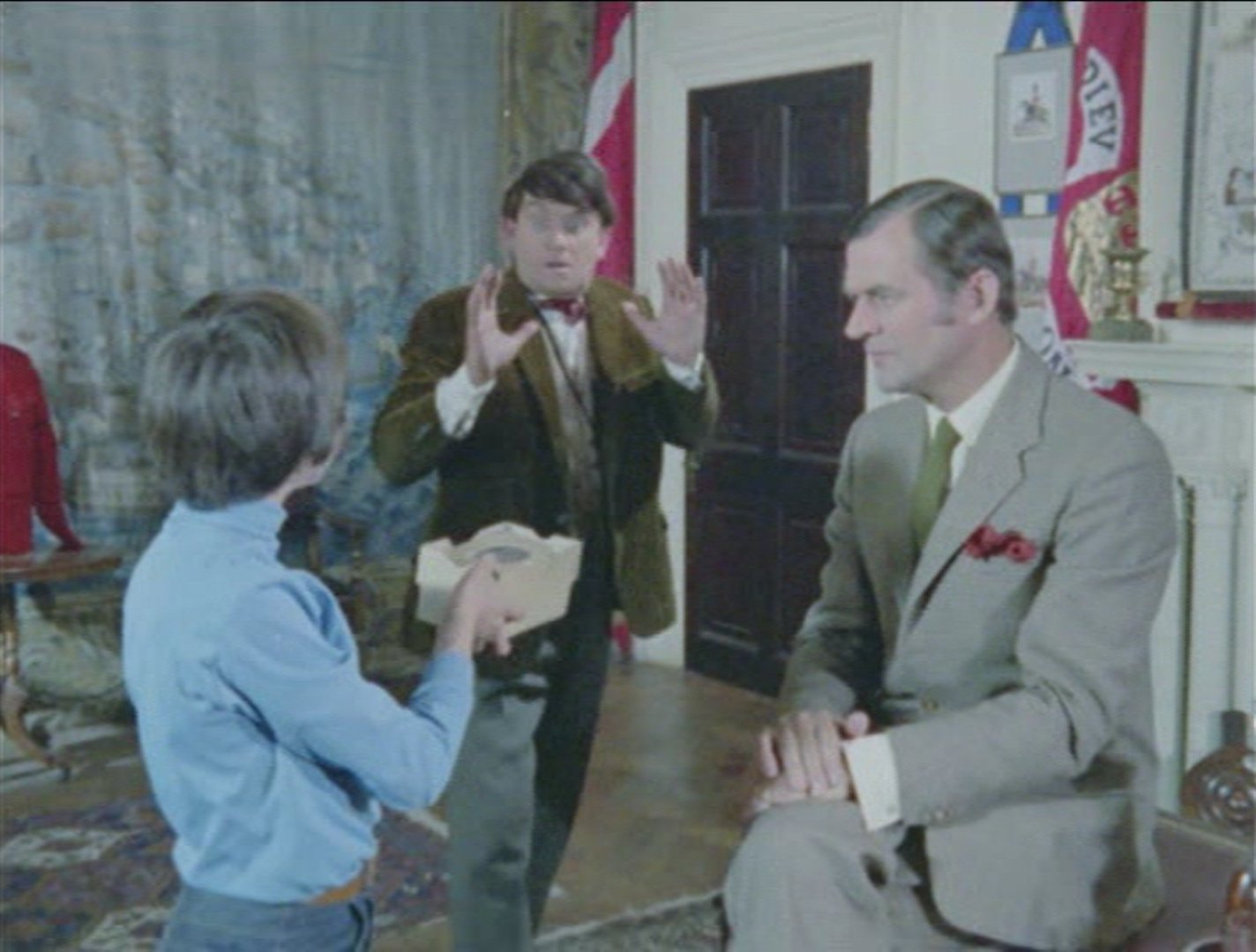 John Ringham, Gary Warren, and Moray Watson in Catweazle (1970)