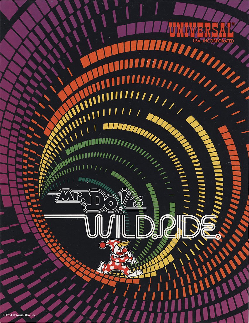 レア Mr. Do's Wild Ride アーケードゲーム パンフレット Mr. Do's Wild Ride アーケードゲーム パンフレット チラシ Mr