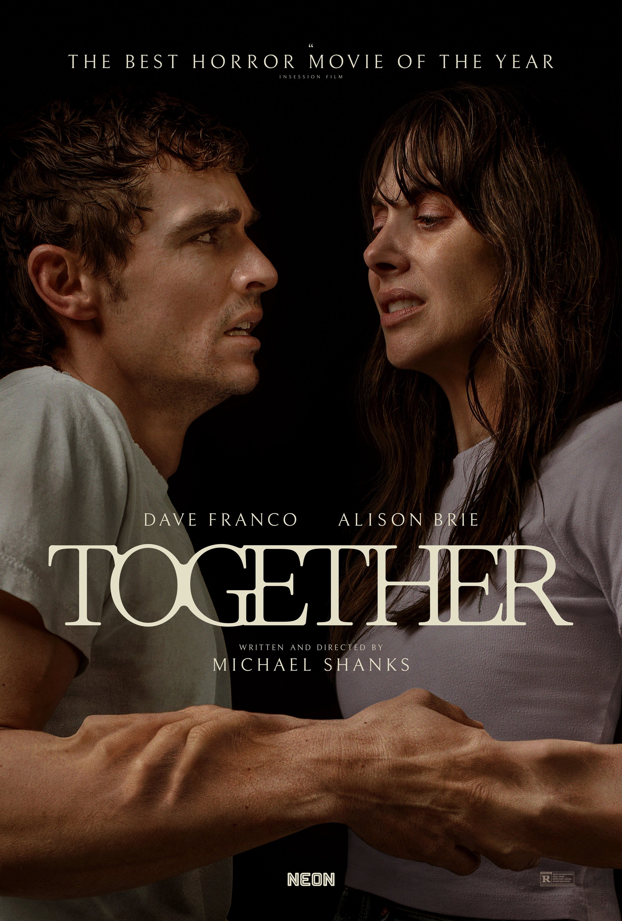 Alison Brie and Dave Franco in Together (2025)