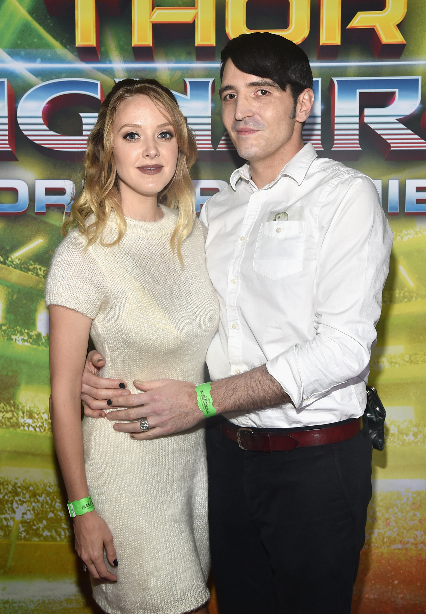 David Dastmalchian and Evelyn Leigh at an event for Thor: Ragnarok (2017)