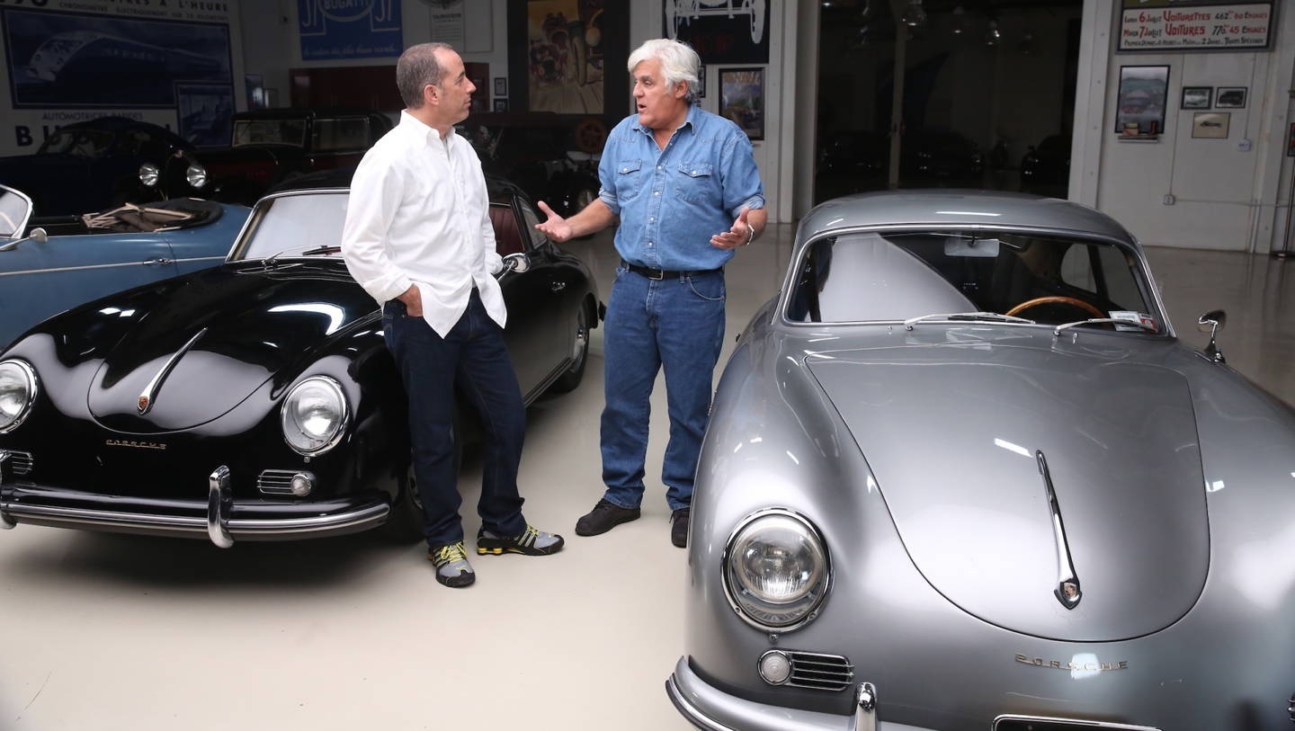 Jerry Seinfeld and Jay Leno in Jay Leno's Garage (2015)