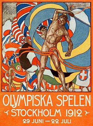 Poster of The Games of the V Olympiad Stockholm, 1912