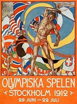 Poster of The Games of the V Olympiad Stockholm, 1912