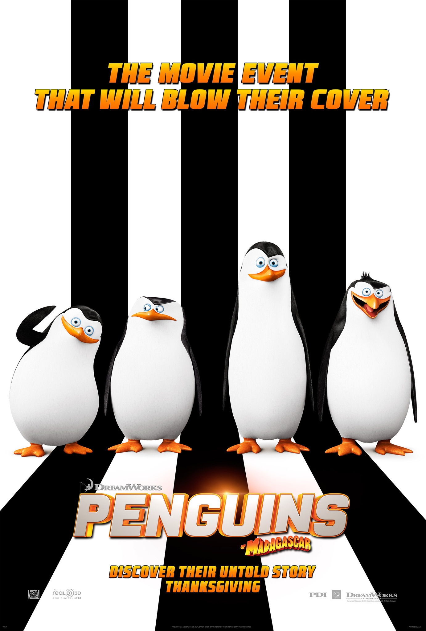 PENGUINS OF MADAGASCAR poster