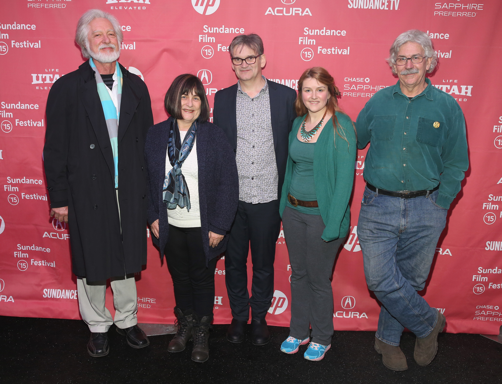 Will Jackson, Jerry Rothwell, Emily Hunter, Rex Weyler, and Bobbi Hunter at an event for How to Change the World (2015)