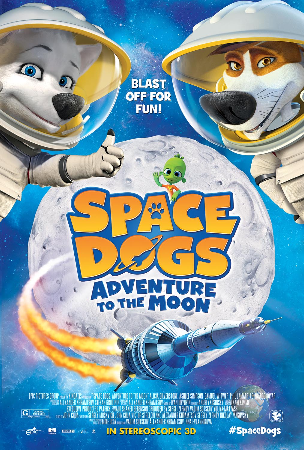 Poster of Space Dogs Adventure to the Moon