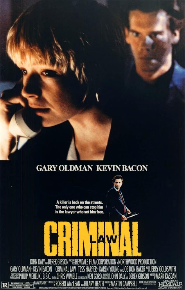 Gary Oldman and Karen Young in Criminal Law (1988)