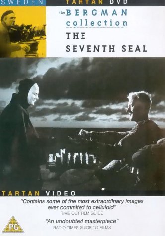 Ingmar Bergman, Max von Sydow, and Bengt Ekerot in The Seventh Seal (1957)