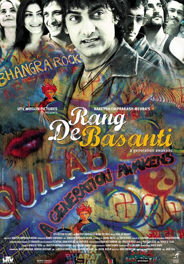 Movie poster for RANG DE BASANTI (UA rated)