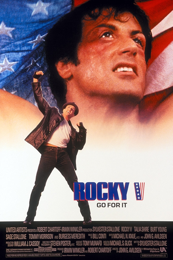 Movie poster for ROCKY V (UA rated)