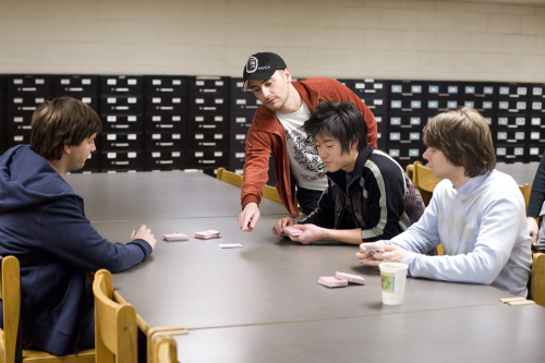 Robert Luketic, Jacob Pitts, Jim Sturgess, and Aaron Yoo in 21 (2008)