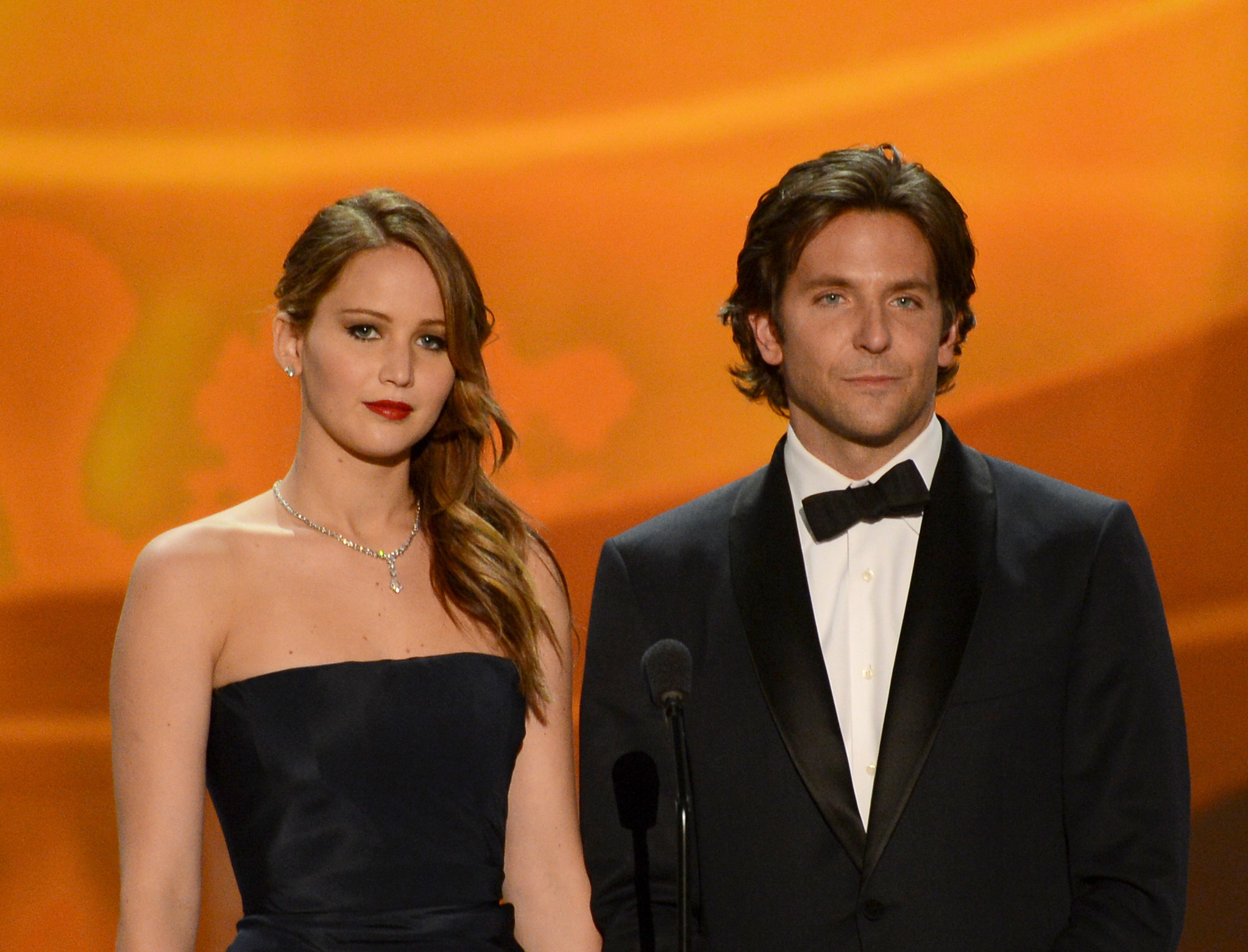 Bradley Cooper and Jennifer Lawrence at an event for 19th Annual Screen Actors Guild Awards (2013)