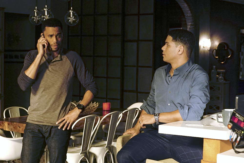 Michael Ealy and Charlie Barnett in Secrets and Lies (2015)