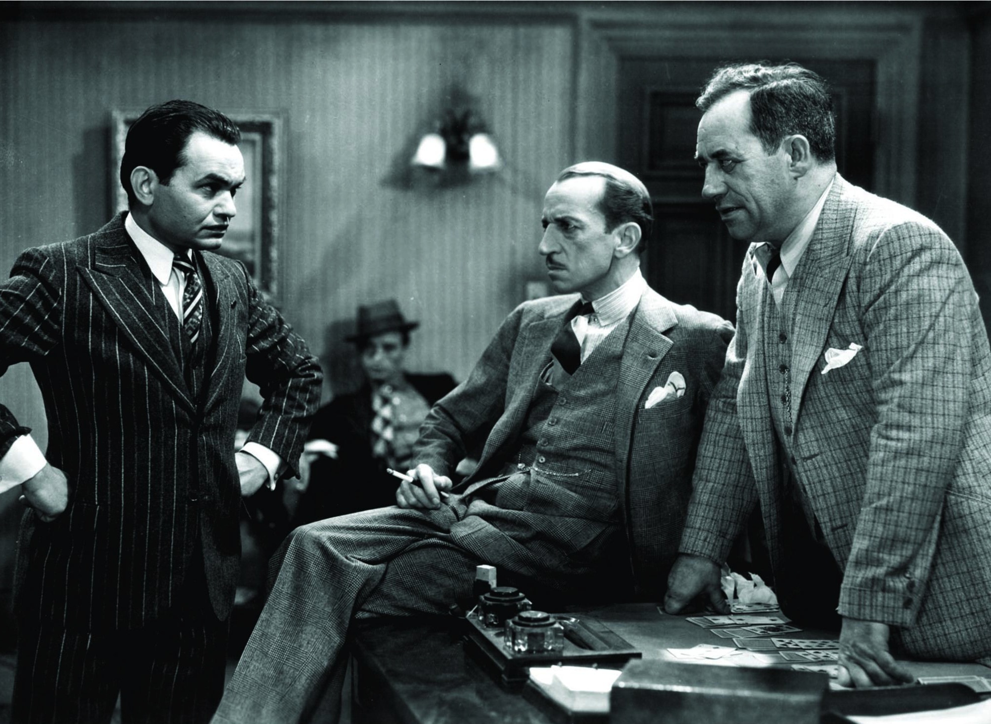 Edward G. Robinson, Maurice Black, and Stanley Fields in Little Caesar (1931)