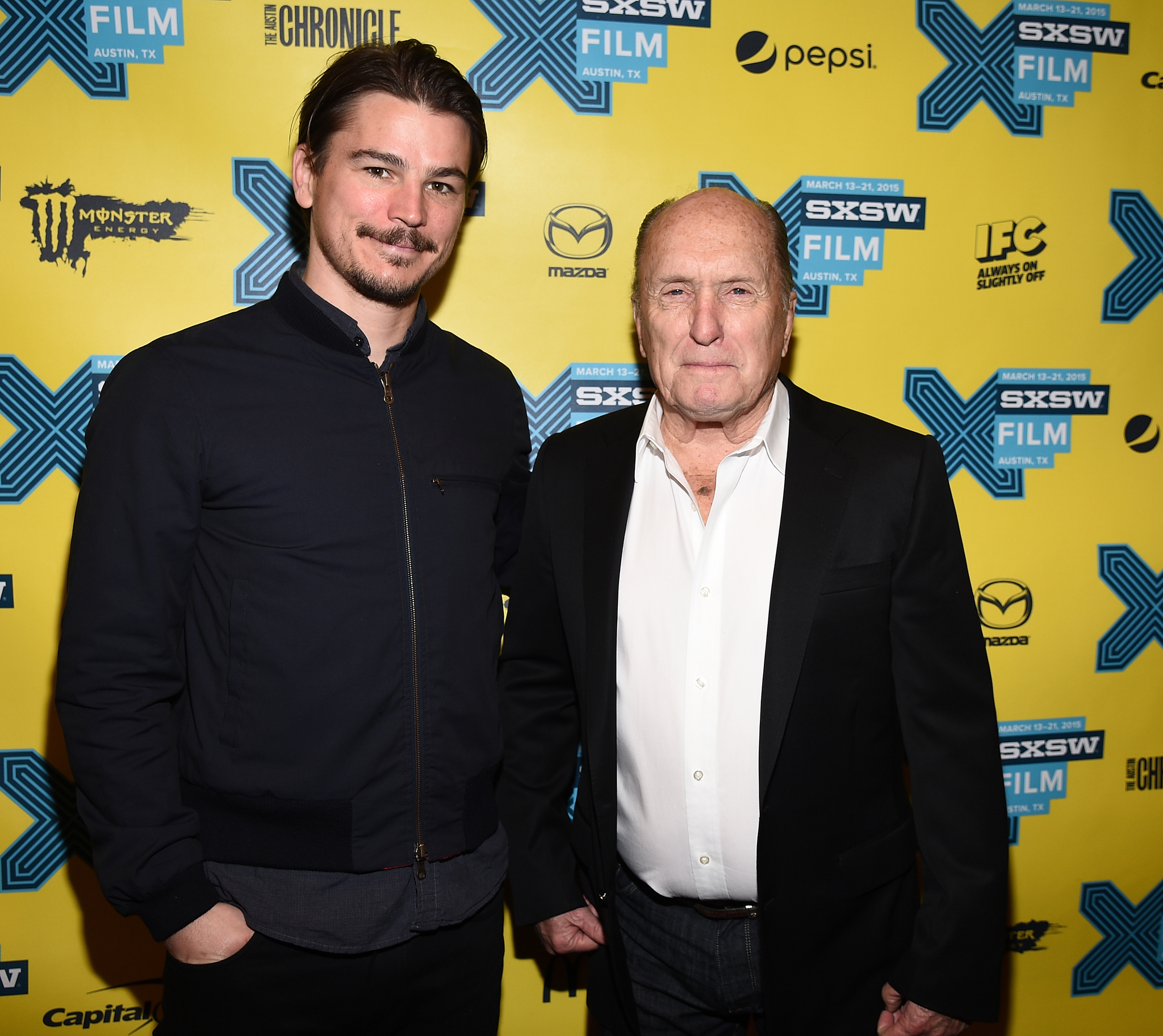 Robert Duvall and Josh Hartnett at an event for Wild Horses (2015)