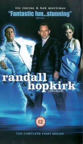 Emilia Fox, Bob Mortimer, and Vic Reeves in Randall & Hopkirk (Deceased) (2000)