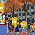 Julie Kavner, Nancy Cartwright, Dan Castellaneta, and Yeardley Smith in Die Simpsons (1989)