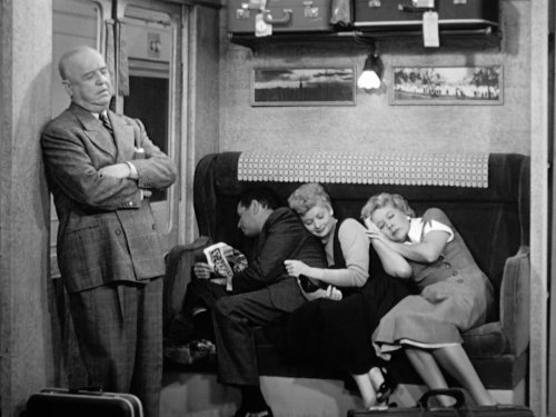 Desi Arnaz, Lucille Ball, William Frawley, and Vivian Vance in I Love Lucy (1951)