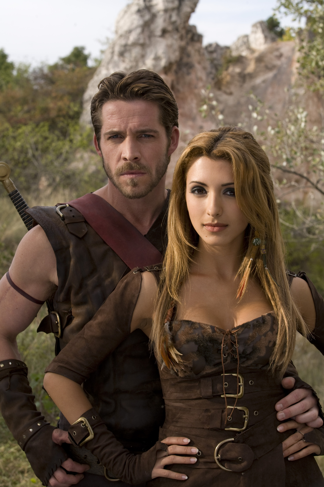 Sean Maguire and India de Beaufort in Kröd Mändoon and the Flaming Sword of Fire (2009)