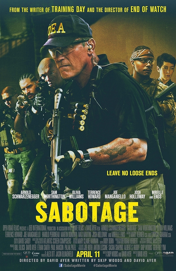 Movie poster for SABOTAGE (UA rated)