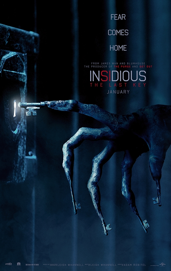 Movie poster for INSIDIOUS: THE LAST KEY (UA rated)