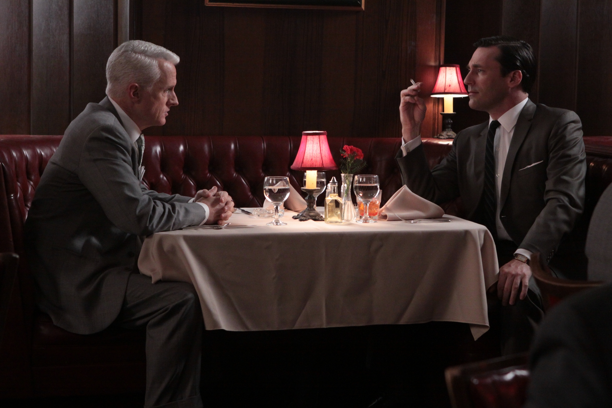 Jon Hamm and John Slattery in Mad Men (2007)