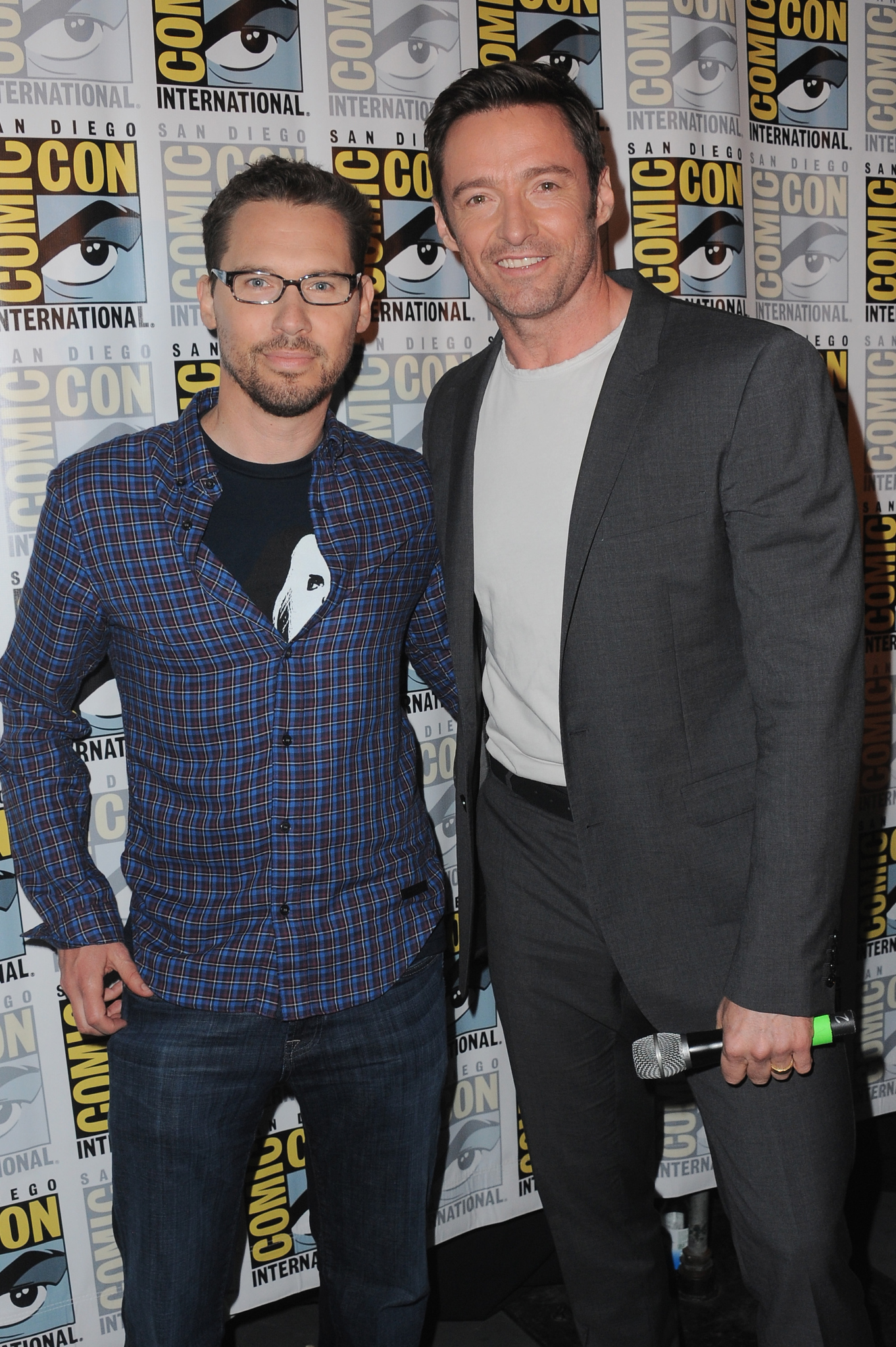 Bryan Singer and Hugh Jackman at an event for X-Men: Apocalypse (2016)