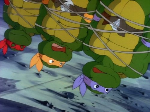 Townsend Coleman, Barry Gordon, and Rob Paulsen in Teenage Mutant Ninja Turtles (1987)