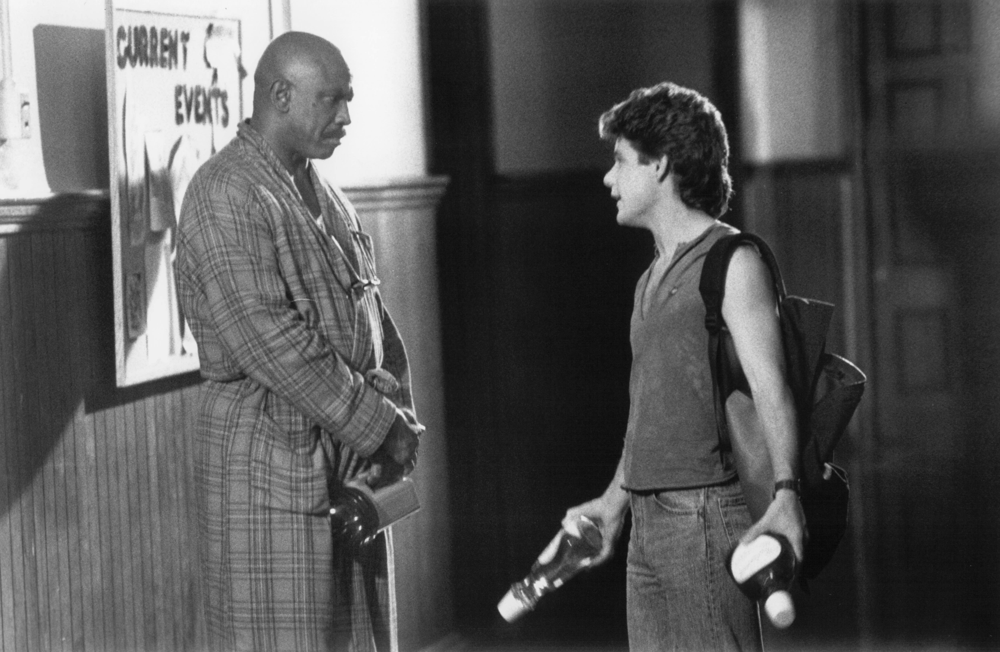 Sean Astin and Louis Gossett Jr. in Toy Soldiers (1991)