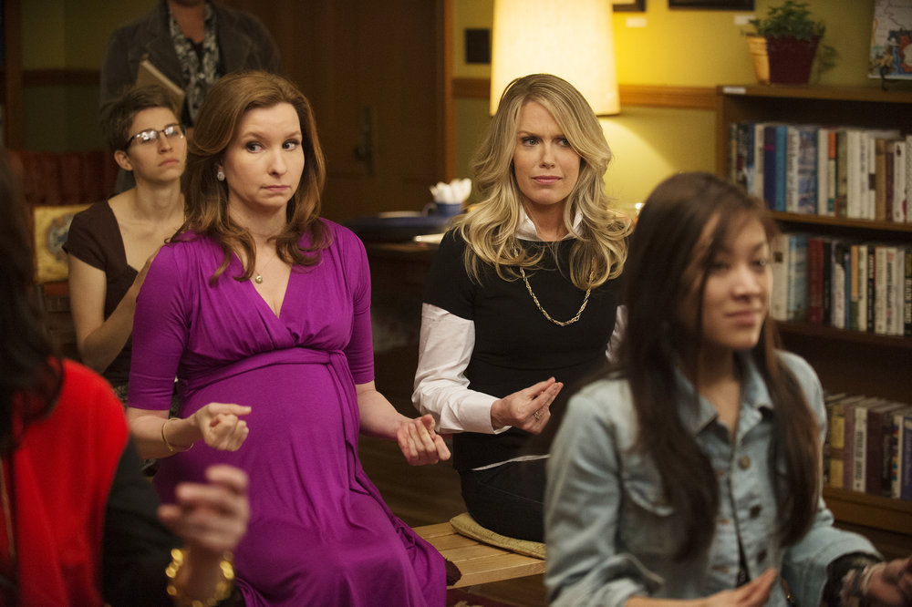 Lennon Parham and Jessica St. Clair in Playing House (2014)